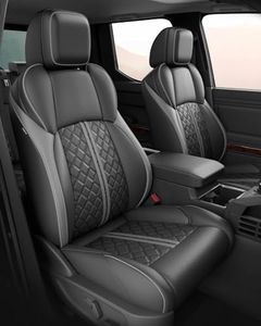 RIDEPOSH Custom Leather Seat Covers for Toyota Tacoma Double Cab 2024-2026