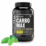 Muscle Trail Carbo Max | 28g Carbs | 1kg (Green Mango) Lean muscle mass | Weight gainer | 110 Calories | 1g Sugar | Complex Carbohydrates for gain | Post Workout Recovery