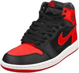 Nike Women's Air Jordan 1 High OG Satin Bred FD4810-061 (US Footwear Size System, Adult, Women, Numeric, Medium, 10), Red, 10
