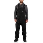 Carhartt Mens Super Dux Relaxed Fit Insulated Bib Overall, Black, Medium