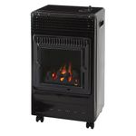 HAMILTON GAS PRODUCTS Calor Gas Cabinet Heaters - 3kw | Indoor Super Heater | Oxygen Depletion Sensor & 2 Heating Settings | Portable Caster Wheels, Regulator & Hose | For Home, Office, Shed, Garage