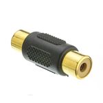 CableWholesale Female/Female RCA Coupler, Gold (RCA-FFG)