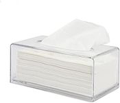 Tissue Box Holder Cover and Napkin Dispenser Holder Clear Acrylic Bathroom