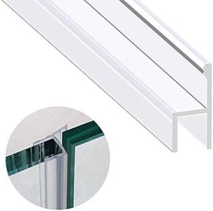 Zengest Shower Glass Door Seal Strip, 120 Inch Silicone Soft Shower Door Sweep to Stop Leaks, Frameless Seal Strip