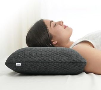 Frido Ultimate Sleeping Pillow for Neck & Shoulder Pain Relief, Orthopedic Memory Foam Cushion with Breathable & Washable Pillow Cover, Queen Size - 4.5 Inch, Dark Grey, Pack of 1