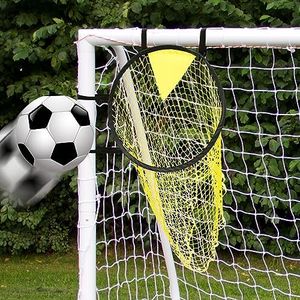 Top Bins Soccer Target Goal, Football Target Net, Portable Football Training Net, Easy to Attach and Detach, Football Top Corner Target Net Goals for Football Training Practice 17x28in (1)