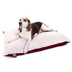 30x40 Burgundy Rectangle Pet Dog Bed with Removable Washable Cover by Majestic Pet Products Small to Medium