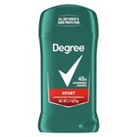 Degree For Men Anti-Perspirant & Deodorant, Invisible Stick, Sport, 2.7 Oz (76 G) (Pack Of 6)