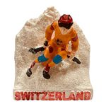 Krisah Fridge Magnet Resin 4D Countries Magnet Gift Souvenir Travel Magnets (White Switzerland)