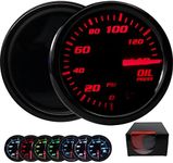 7 Color Oil Pressure Gauge Kit 0-14