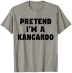 Funny Easy Pretend I'm A Kangaroo Lazy Animal Costume Idea T-Shirt