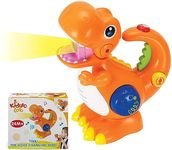 KiddoLab Tikki The Dino Voice Changer, Recording & Playback Toy Microphone.Sing Along Kids Microphone with Fun Colorful Lght Musical Dinosaurs for Toddlers Ages 2y+