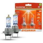 SYLVANIA H7SU.BP2 SilverStar Ultra High Performance Halogen Headlight Bulb, White (Pack of 2)