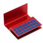 Ranvo Dental Burs Disinfection Holder, 24 Holes Disinfection Box Bur Holder Block Case Holder Drills Burs Disinfection Case Autoclavable Dentist Tool for Dental Burs Home Dental