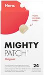 Mighty Patch Original from Hero Cosmetics - Medical-grade Hydrocolloid Pimple Patch, Nightime blemish patch, wake up to clearer looking skin, suitable for sensitive skin (24 Count)
