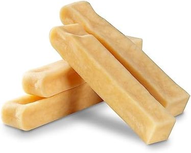 WOW BITES Premium Masticables de Yak para Perros – Golosinas de Larga duración para Perros con Leche Natural del Himalaya – Hueso de Queso masticable para Perros (150g, Juego de 4, Talla S)