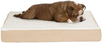 Orthopedic Sherpa Top Pet Bed with 