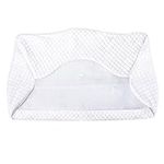 HOMCA Pillowcase for Memory Foam Cervical Pillow, Hypoallergenic Contour Pillow Case, 1Pack, White (Suitable for Pillow Model: PL01)