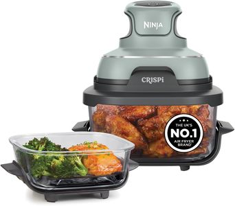 Ninja CRISPi 3.8L Portable Air Fryer – 4-in-1, Compact, 2 Glass Containers
