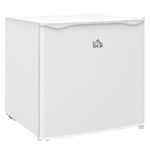 HOMCOM Tabletop Mini Freezer with 35 Litre Capacity, Small Freezer with Reversible Door, Adjustable Temperature and Removable Wire Shelf for Bedrooms, Home Office, White