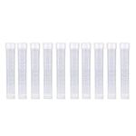 10Pcs 10ml Plastic Test Tubes, Sample Container, Lab Frozen Vial with Screw Seal White Cap Pack