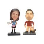 Ross & Rachel (Roschel) F.R.I.E.N.D.S.Bobblehead | 10 cms | Resin | Action Figure | Friends TV Show | Gift for All | Friends Merchandise