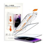 LIRAMARK Easy Fit 9H Anti-Smudge Tempered Glass Screen protector compatible with iPhone 14 Pro Max Screen Guard with auto align Installation Kit for Apple iPhone 14 Pro Max (6.7 inch)