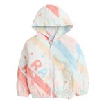 Hopscotch Girls Polyester All-Over Print Full-Sleeve Jacket in Multi Color For Age 3-4 Years (ADX-4522915)