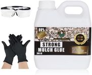 Heavy-Duty Mulch Glue, Concentrate Rock Glue, Gravel Binder Glue, Non Toxic Landscape Stone Glue, Stay Landscape Stone Rubber Mulch Anchor-Long-Lasting Adhesion for Garden and Landscape Projects 34oz