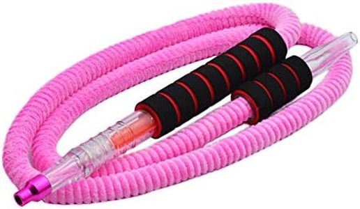 Hookah Hose Shisha Hose Washable Plush Hookah Pipe 6ft with Mini Ice Bag Detachable Mouth Tip Smoke Hose Hookah Shisha Pipe for Hookah Accessories(Pink)