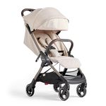 Silver Cross - Clic Compact Pushchair - Travel Stroller - Foldable & Lightweight Stroller - Cabin Size - Newborns to 4 years - Almond