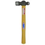 Taparia WH 500 B Steel (500g) Ball Pein Hammer with Handle (Brown and Black)