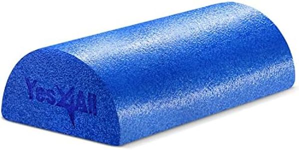 Yes4All Soft-Density Half PE Foam Roller 12 inch for Tissue and Muscle Massage, Back, Legs