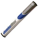 JumboMax Putter Grips ST/1.3 Jumbo Golf Putter Grips, Ultralite, Oversized Golf Grip, USGA Approved, White/Blue/Silver