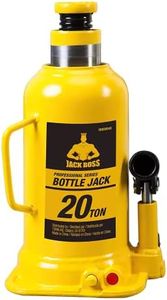20 Ton (40,000 LBs) Capacity Hydraulic Welded Bottle Jack, TH92004X