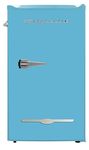 Frigidaire EFR376-BLUE 3.2 Cu Ft Blue Retro Bar Fridge with Side Bottle Opener