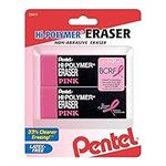 Pentel® Hi-Polymer Erasers, Pink, P