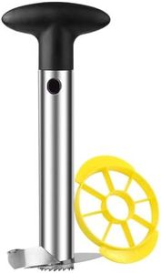 AEX Pineapple Ring Cutter: Pineapple Cutter Slicer and Corer with Good Grip Handle, Kitchen Pineapple Corer, Perfect for Home Cooks and Meal Preppers Who Love Pineapple - [Black]