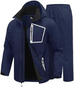 SWISSWELL Mens Reflective Rain Suit, Waterproof Breathable Set Golf