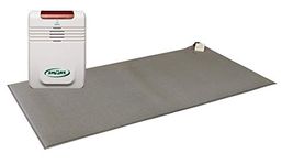 Smart Caregiver Cordless Floor Mat Pressure Pad with Economy Cordless Alarm (No Alarm in Patient's Room) Gray 24ââ‚¬Â x 48ââ‚¬Â