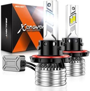 SEALIGHT H13 Bulbs, 120,000LM 17X Brightness, 9008 H13 6500K White, IP68 Waterproof 80000Hrs Lifespan, 5X Heat Dissipation driving, Plug and Play, Tail Light Assemblies, 2 Pack