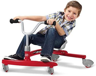 Radio Flyer Ziggle, Red Kids Wiggle Car, Ride On Toy For Ages 3-8, Large