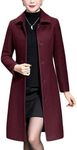 Jenkoon Women's Wool Trench Coat Wi