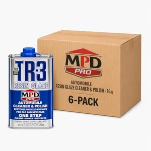 MPD Cobalt Charm TR Three Automobile Resin Glaze Cleaner & Polish - 16oz - Paint Restoration, Car Scratch Remover, Clear Coat Enhancer, Car Finish Protectant (Pack of 6)