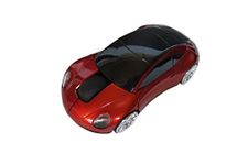 Porsche Car Optical Wireless Silent Mouse RED