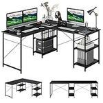Giantex L-Shaped Desk with Storage 