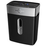 BONSEN Paper Shredder for Home Office, 10-Sheet Cross-Cut Shredder, P-4 High Security Level, Quiet Credit Card Shredder with Jam Proof System, 4 Gallons Bin (S3201)