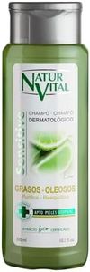 NaturVital - Champú Sensitive, Sin Parabenos ni Siliconas, Champú Natural para Pelo Graso, Dermatológico para Piel Atópica y Cuero Cabelludo Sensible, 300ml