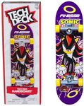 Tech Deck, Finesse X Sonic the Hedgehog Handboard; Authentic Mini Skateboards, Kids’ Toys for Boys and Girls, Ages 6 and up (Hands Use Only)