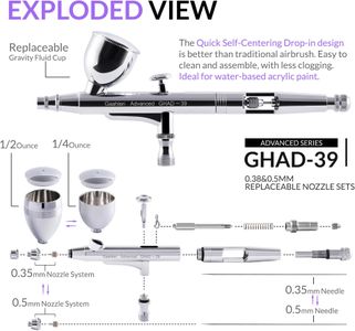 Gaahleri Dual-Action Airbrush Kit – Silver